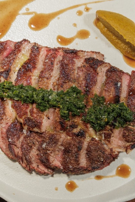Aus wagyu with chimichurri